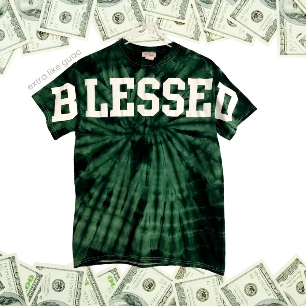 BLESSED Cotton Tye-Dye T-Shirt